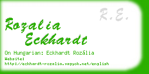 rozalia eckhardt business card