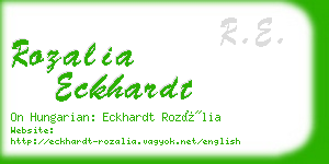 rozalia eckhardt business card